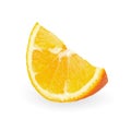 Fresh Sliced oranges isolated over white background Royalty Free Stock Photo